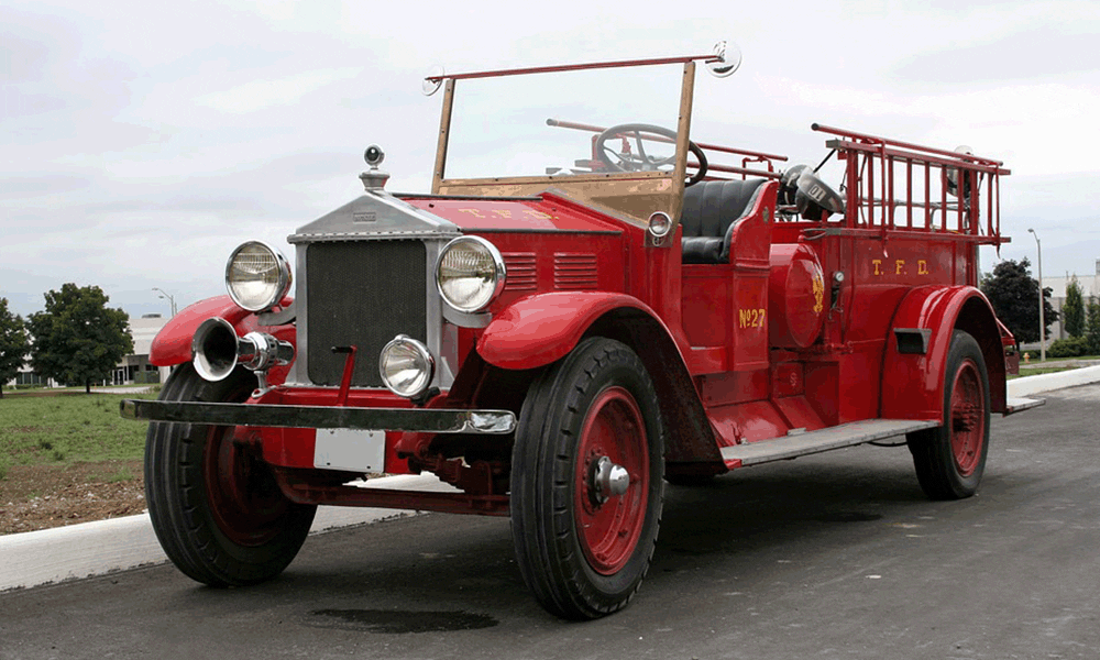 vintage fire truck